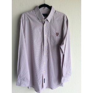 NWOT Vesi Sportswear Texas A & M, Button Down Oxford Shirt, Size 17”/36.5”